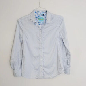 Robert Graham Blue Striped Priscilla Button Down